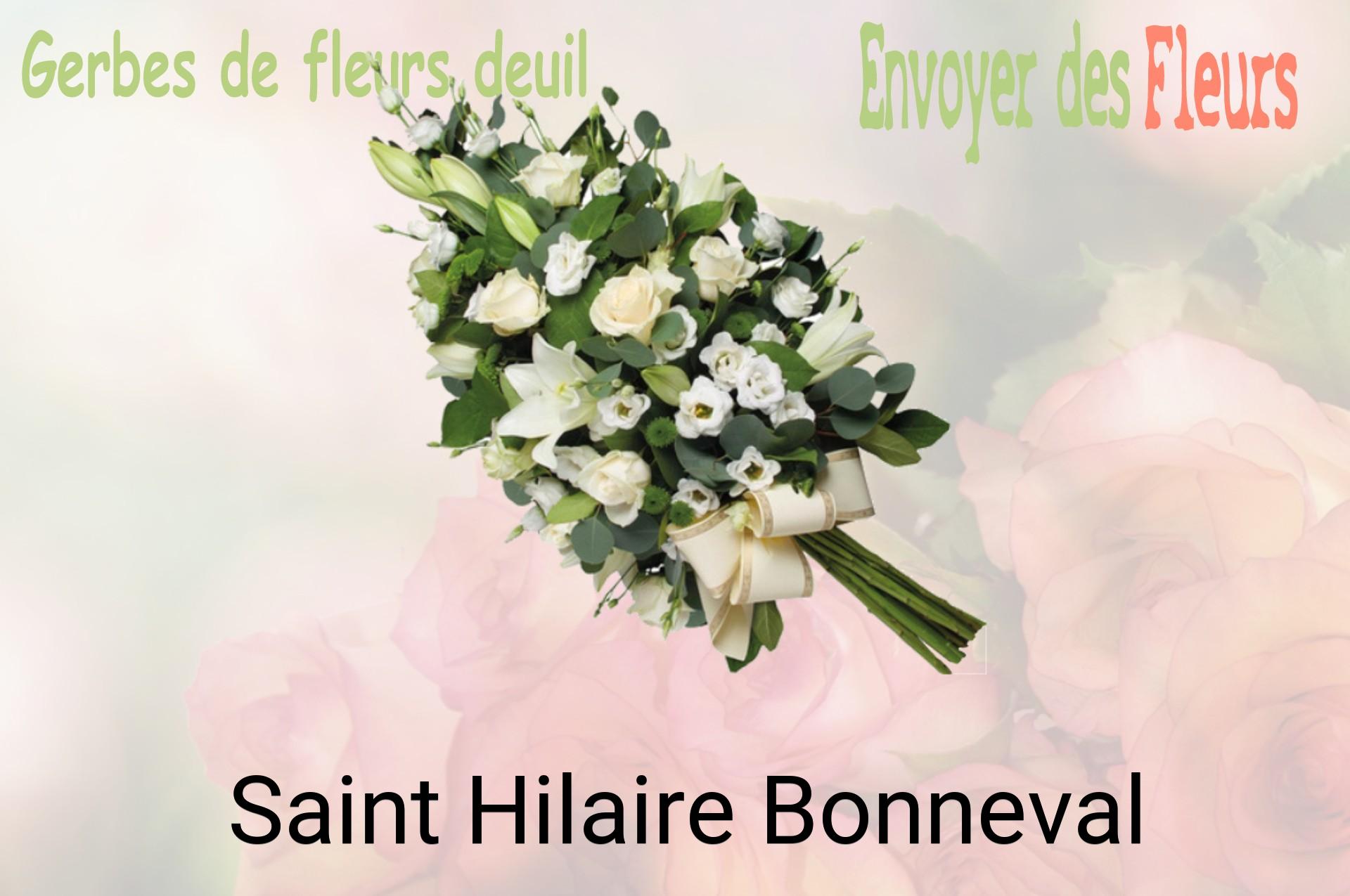 Gerbe de fleurs de deuil livrée à Saint-Hilaire-Bonneval
